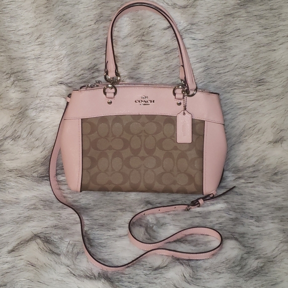 Coach Handbags - SOLD☆Coach brooke signature print carryall satchel